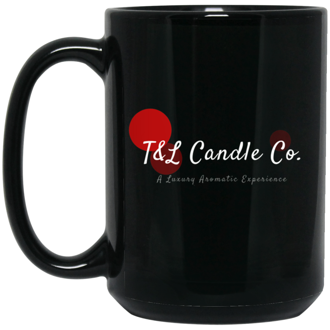 T&L Branded 15 oz. Black Mug