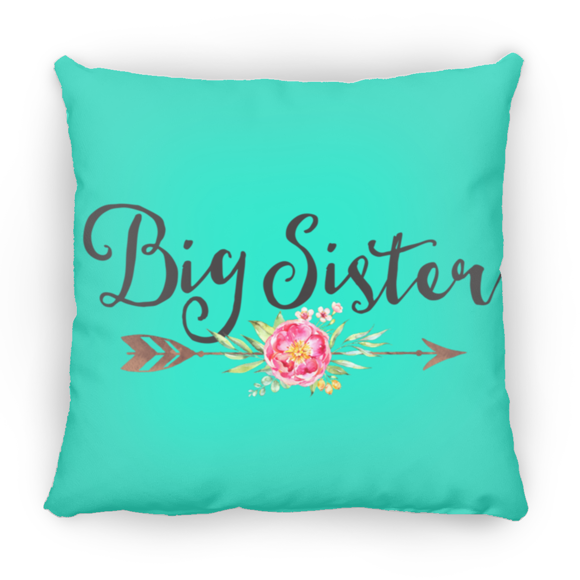 Big Sister Medium Square Pillow : Multiple Color Options