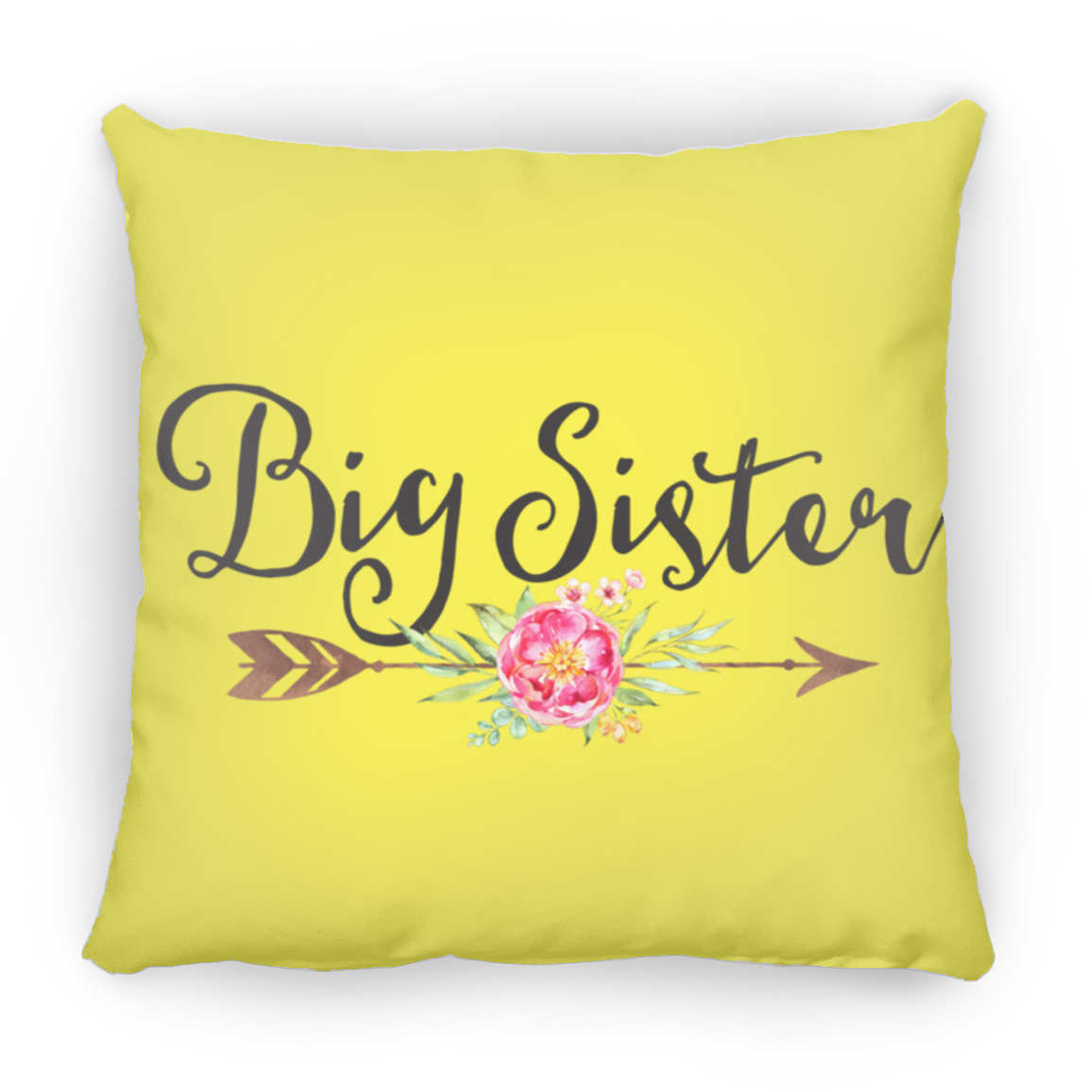 Big Sister Medium Square Pillow : Multiple Color Options