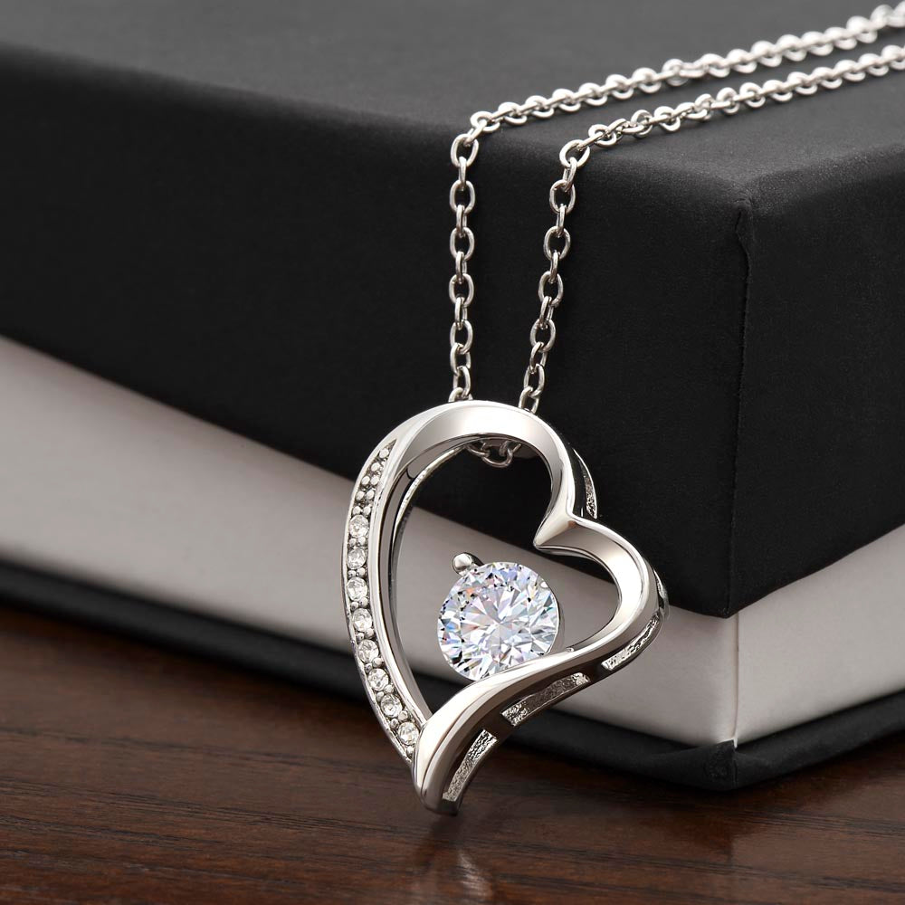 Forever Love Necklace (Box Only, No Msg Card) 14k White Gold or 18k Yellow Gold