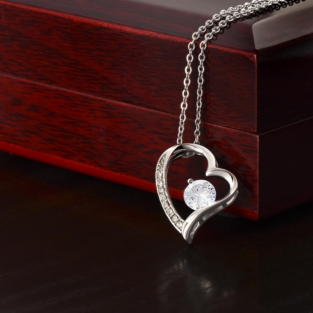 Forever Love Necklace (Box Only, No Msg Card) 14k White Gold or 18k Yellow Gold