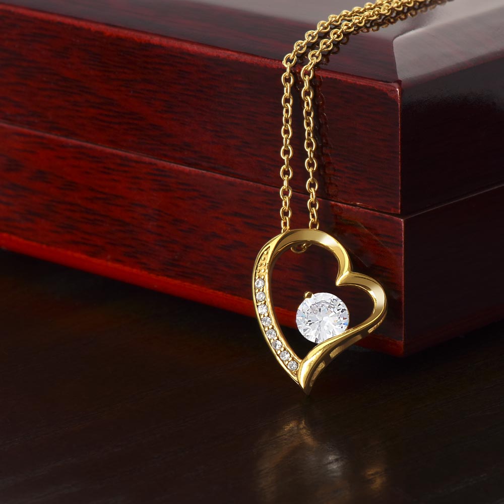 Forever Love Necklace (Box Only, No Msg Card) 14k White Gold or 18k Yellow Gold